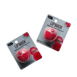 B Pure Lip Mask Hyaluronic Acid & Vitamin E  Strawberry Scented 0.35 Oz ~2Pk